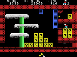 画像ギャラリー No.003のサムネイル画像 / MSX0 Stack専用「J.P.ウィンクル」,プロジェクトEGGで配信開始。1986年に発売されたサイドビューのアクションゲーム