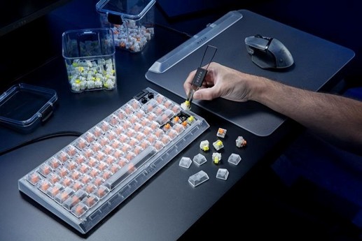 画像ギャラリー No.003のサムネイル画像 / 半透明のRazer製周辺機器シリーズにホワイトのカラバリが登場