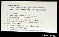 ���������꡼ No.002�Υ���ͥ������ / ��GDC 2011��CUDA�˼������줿�ߥɥ륦����Enlighten�Υǥ�ࡼ�ӡ��������NVIDIA�֡����ǹԤ��Ƥ���GPU Radiosity�Υߥ˥��å������ݡ���