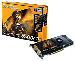 画像集#001のサムネイル/ZOTAC,標準クロック&クロックアップ版のGF8800GTカード
