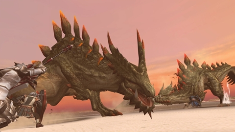 画像ギャラリー No.001のサムネイル画像 / 「MHF」の2012年にかける意気込みを表すため,獣竜種“アビオルグ”と甲殻種“タイクンザムザ”を実装した,「フォワード.3」直前インタビューを掲載