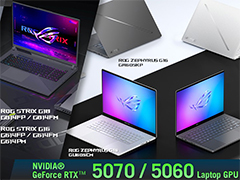 GeForce RTX 5070/RTX 5060採用のミドルクラス市場向けゲームノートPCがASUSから登場