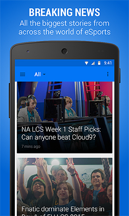 画像ギャラリー No.003のサムネイル画像 / 世界のe-Sports関連ニュースや対戦速報を追えるアプリ「theScore eSports」が海外でリリース。取扱情報のメインは「League of Legends」