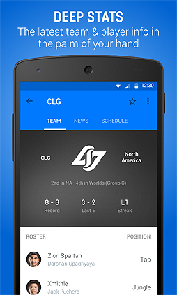 画像ギャラリー No.008のサムネイル画像 / 世界のe-Sports関連ニュースや対戦速報を追えるアプリ「theScore eSports」が海外でリリース。取扱情報のメインは「League of Legends」
