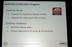 ���������꡼ No.010�Υ���ͥ������ / ��GDC 2010�ϡ�Eyefinity��CrossFireX�������ˡ��ס�AMD��ξ���Ѽ�����Υݥ���Ȥ���⤷�����ݡ��Ȥ�ƤӤ���