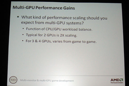 ���������꡼ No.018�Υ���ͥ������ / ��GDC 2010�ϡ�Eyefinity��CrossFireX�������ˡ��ס�AMD��ξ���Ѽ�����Υݥ���Ȥ���⤷�����ݡ��Ȥ�ƤӤ���