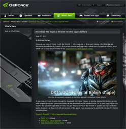꡼ No.004 | DirectX 11ѥåŬѤCrysis 2פΥեå򥪥ץ꤫鸫Ƥߤ