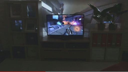 IllumiRoom Projects Images Beyond Your TV<br>for an Immersive Gaming Experience