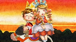 画像ギャラリー No.004のサムネイル画像 / 意外とお似合い? 貧乏な王様と美しいお姫様(椿姫彩菜さん)が登場した,「王様物語」王様即位式をレポート