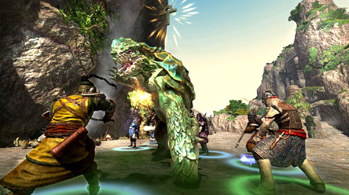 ���������꡼ No.011�Υ���ͥ������ / ��Gamescom�ϡ�Age of Conan: Rise of the Godslayer�פϡ�����������Ȥ�Ÿ������ե��������Ʊ�Τι���˻���