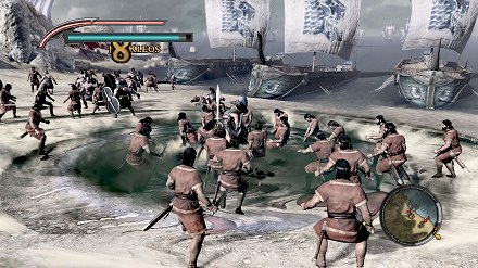画像集#005のサムネイル/「TROY無双」のキャラクター成長要素を紹介。必殺攻撃や武器投げなどで派手に敵を倒して“Kleos”を手に入れろ
