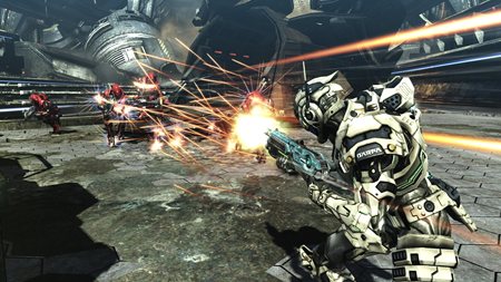 画像ギャラリー No.033のサムネイル画像 / 「VANQUISH」登場人物や行く手を阻む強敵,武器などの情報が公開。予約特典で強力な武器3種が入手できるダウンロードコードが付属