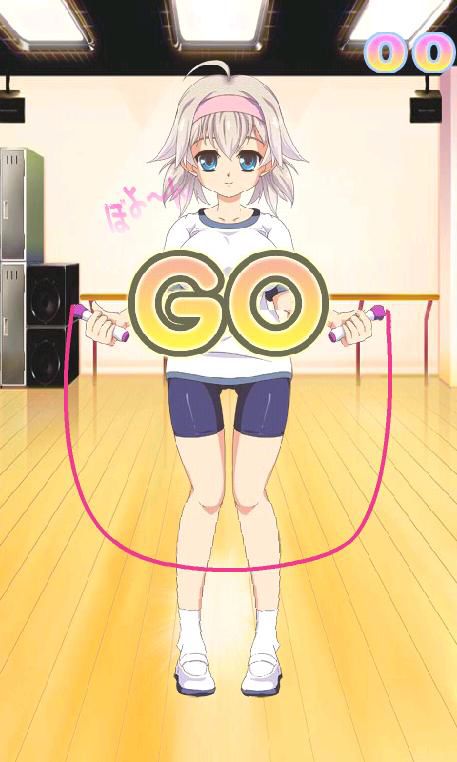 画像ギャラリー No.002のサムネイル画像 / 「萌えなわとび」,dメニューとAndroidマーケットに登場。タップで揺らそう