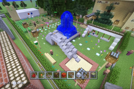 画像ギャラリー No.012のサムネイル画像 / 「Minecraft」を使った小中学生向けコンテスト「つくろうみんなの未来都市コンペティション」の受賞記念イベントが開催。最優秀賞は小学4年生のチーム