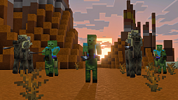 画像ギャラリー No.003のサムネイル画像 / 「Minecraft」,Mounts of Mayhemドロップを本日リリース。騎乗できるモブを中心としたアップデート