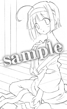 画像ギャラリー No.006のサムネイル画像 / 色はないけど肌色が多いことは分かる。「快盗天使ツインエンジェル〜時とセカイの迷宮〜」,店舗別購入特典イラストのラフ画が公開に