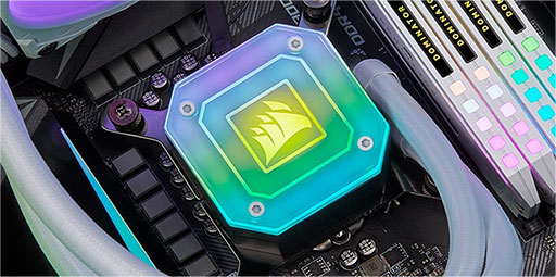 画像ギャラリー No.003のサムネイル画像 / 高輝度LED搭載のCorsair製簡易液冷クーラーに白色モデルが追加