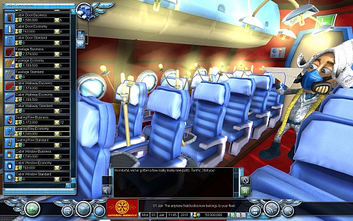 画像ギャラリー No.007のサムネイル画像 / 「Airline Tycoon 2」のデモ版をUp。飛行機を買って,乗員を雇い,空路を広げ,目指せ,世界一の航空王