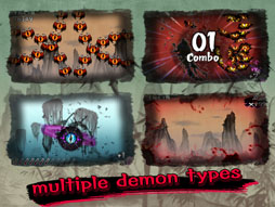 画像ギャラリー No.003のサムネイル画像 / iOS用アプリ「Sakura Slash」が配信中。タッチ操作で敵を倒していこう