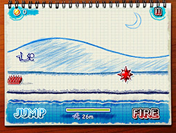 画像ギャラリー No.011のサムネイル画像 / 棒人間のスケッチマンがひた走る。横スクロール型のアクション「Sketchman」を紹介する「(ほぼ)日刊スマホゲーム通信」第34回