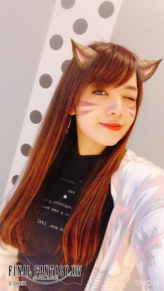 画像ギャラリー No.002のサムネイル画像 / 「ファイナルファンタジーXIV」のスタンプ「なりきりミコッテ」「AR アルファ&オメガ」がカメラアプリ「SNOW」に期間限定で登場