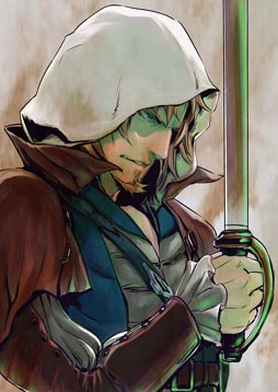 画像集#005のサムネイル/漫画「アサシン クリード4 ブラック フラッグ(仮)」の連載が「ジャンプ改」9月号よりスタート。ゲームの設定と世界観をベースにオリジナルストーリーが描かれる