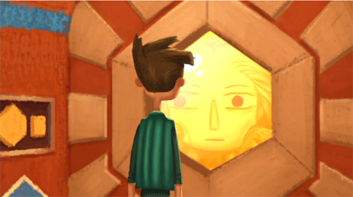 Elijah Wood as Shay in Broken Age