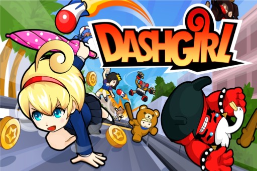 画像ギャラリー No.002のサムネイル画像 / 簡単な操作で遊べるアクションゲーム「LINE ダッシュガール」が配信中