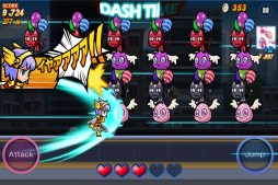 画像ギャラリー No.004のサムネイル画像 / 簡単な操作で遊べるアクションゲーム「LINE ダッシュガール」が配信中