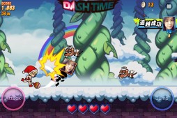 画像ギャラリー No.005のサムネイル画像 / 簡単な操作で遊べるアクションゲーム「LINE ダッシュガール」が配信中