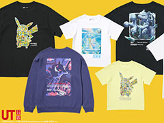 「UT」と「ポケカ」「ポケポケ」のコラボコレクションが8月中旬に登場。ピカチュウのTシャツや,カビゴンのスウェットシャツなどを販売