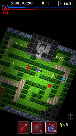 画像ギャラリー No.005のサムネイル画像 / 血を吸い尽くされる前にダンジョンを攻略せよ。スマホ向けRPG「ブロッククエスト」を紹介する「(ほぼ)日刊スマホゲーム通信」第947回