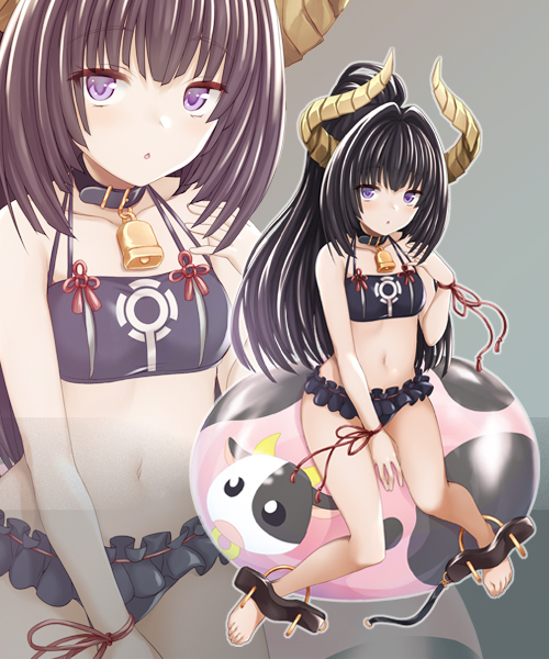 画像ギャラリー No.003のサムネイル画像 / 「ヘクサウォーズ」,水着バージョンの神将「花蕾朧車」が高級ガチャに登場