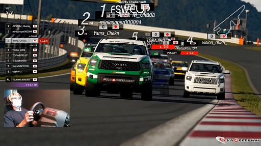 画像ギャラリー No.002のサムネイル画像 / オンラインeスポーツイベント「eSports Challenge!! FSW CUP」第3戦のレース結果が発表