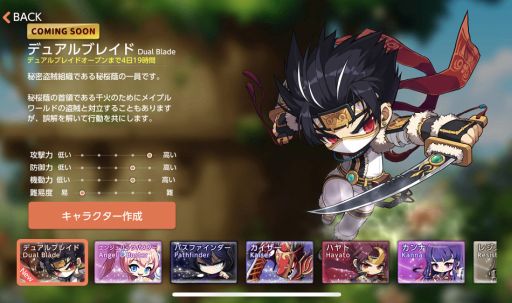 画像ギャラリー No.002のサムネイル画像 / 「メイプルストーリーM」で新職業“デュアルブレイド”の事前作成イベント開始