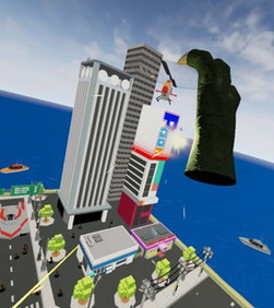 画像ギャラリー No.001のサムネイル画像 / 怪獣になって大暴れできるVRコンテンツ「特撮体感VR 大怪獣カプドン」が9月16日からプラサカプコン吉祥寺店で稼動