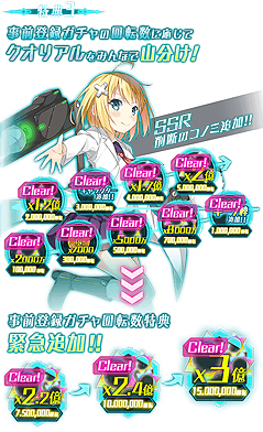 画像ギャラリー No.003のサムネイル画像 / 「BALDR ACE」の事前登録者が15万人を突破。ガチャは1500万回転を超え,追加報酬が確定