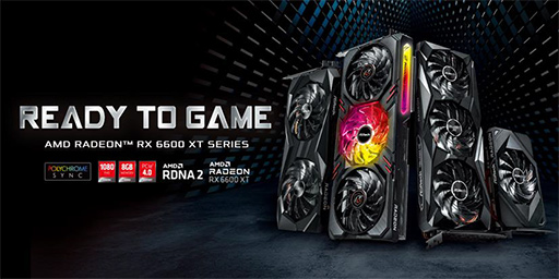 画像ギャラリー No.001のサムネイル画像 / ASRock,Radeon RX 6600 XT搭載カード4製品を一挙に発表