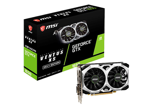 画像ギャラリー No.001のサムネイル画像 / MSI,2連ファン搭載でカード長約180mmの短尺版GTX 1650カードを発売