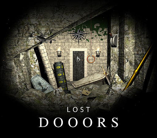 画像ギャラリー No.001のサムネイル画像 / スマホ向け脱出ゲーム「Lost DOOORS」が本日配信スタート。遺跡を舞台にした全48面のステージクリア型ゲーム