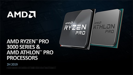 画像ギャラリー No.002のサムネイル画像 / AMD,Zen 2コア採用のビジネスPC向けCPU「Ryzen PRO 3000」を発表。Zen+ベースのビジネスPC向けAPUも同時に