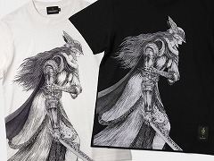 瀧川虚至氏による描き下ろしのマレニアがデザインされた「ELDEN RING」×TORCH TORCHコラボTシャツ2種(各2色)が本日発売