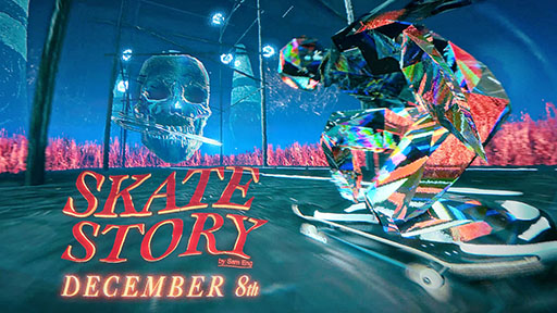 画像ギャラリー No.005のサムネイル画像 / 冥界の悪魔がスケートボードで月を目指す「Skate Story」,12月8日にPC,Mac,Switch2,PS5向けに発売決定