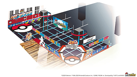 画像集#004のサムネイル/「ポケモンメザスタ」のオフィシャルゲームフィールド「メザスタジオ川崎」がnamcoラゾーナ川崎店に9月17日オープン