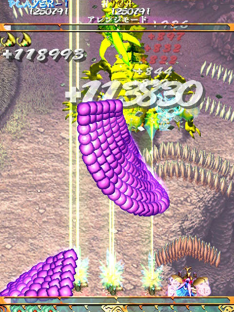 画像ギャラリー No.023のサムネイル画像 / Switch版「虫姫さま」で真ボスにリベンジしよう! 基礎から解説する“アレンジモード”攻略,前編は最初の難所・3面クリアまでをお届け