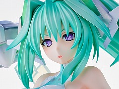 「超次元ゲイム ネプテューヌ」グリーンハートの1/7完成品フィギュア,受注を開始。あみあみ×AMAKUNIタッグでベールの女神姿を再現