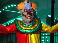 名作ホラーコメディ映画を原作にした「キラークラウン:ザ・ゲーム」6月5日に発売。殺人ピエロと住人の非対称マルチプレイゲーム