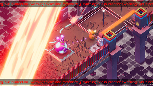 画像ギャラリー No.004のサムネイル画像 / 2人Co-opが楽しいパズルACT「Bytebond」リリース。メタリックなクマのフィギュア風キャラを操り,ウイルスをコンピュータから追い出せ!