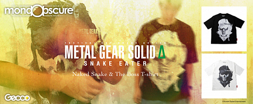 画像ギャラリー No.005のサムネイル画像 / 「METAL GEAR SOLID Δ: SNAKE EATER」のTシャツがmond obscureより登場。第1弾「ネイキッド・スネーク&ザ・ボス」の予約を受付中