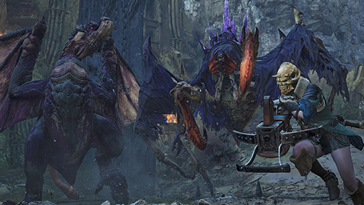 画像ギャラリー No.001のサムネイル画像 / 「モンスターハンターワイルズ」,頭防具「スカルフェイスα」の素材を入手できるイベントクエスト「狂威の食うか食われるか」の配信を開始